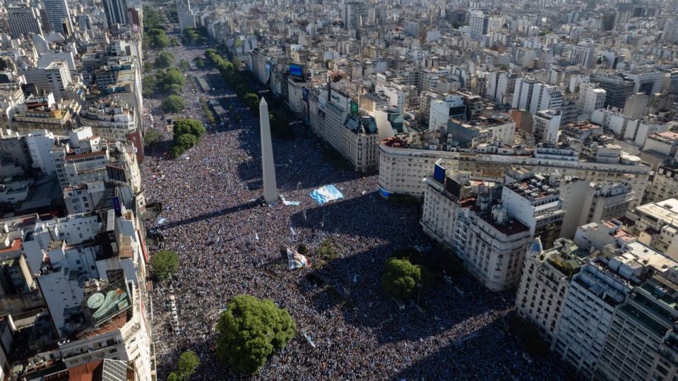 Arjantinliler Dünya Kupası şampiyonluğunu kutladı